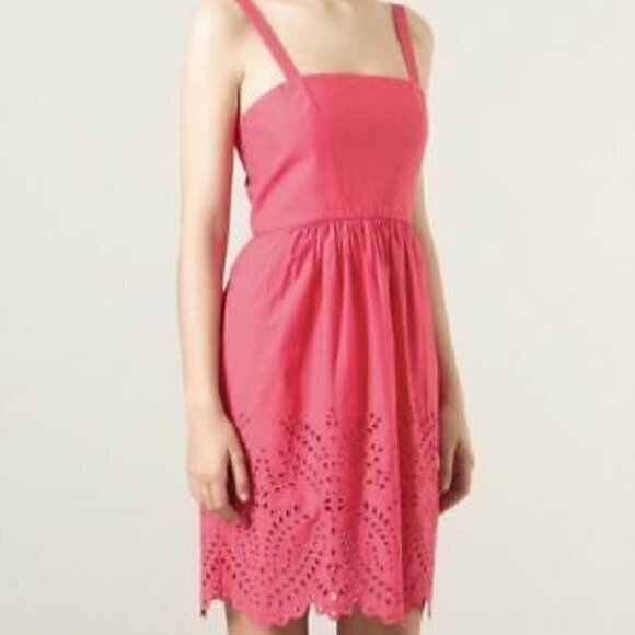 Isabel Marant Etoile Serena Eyelet Scallop Hem Dre - Picture 1 of 7